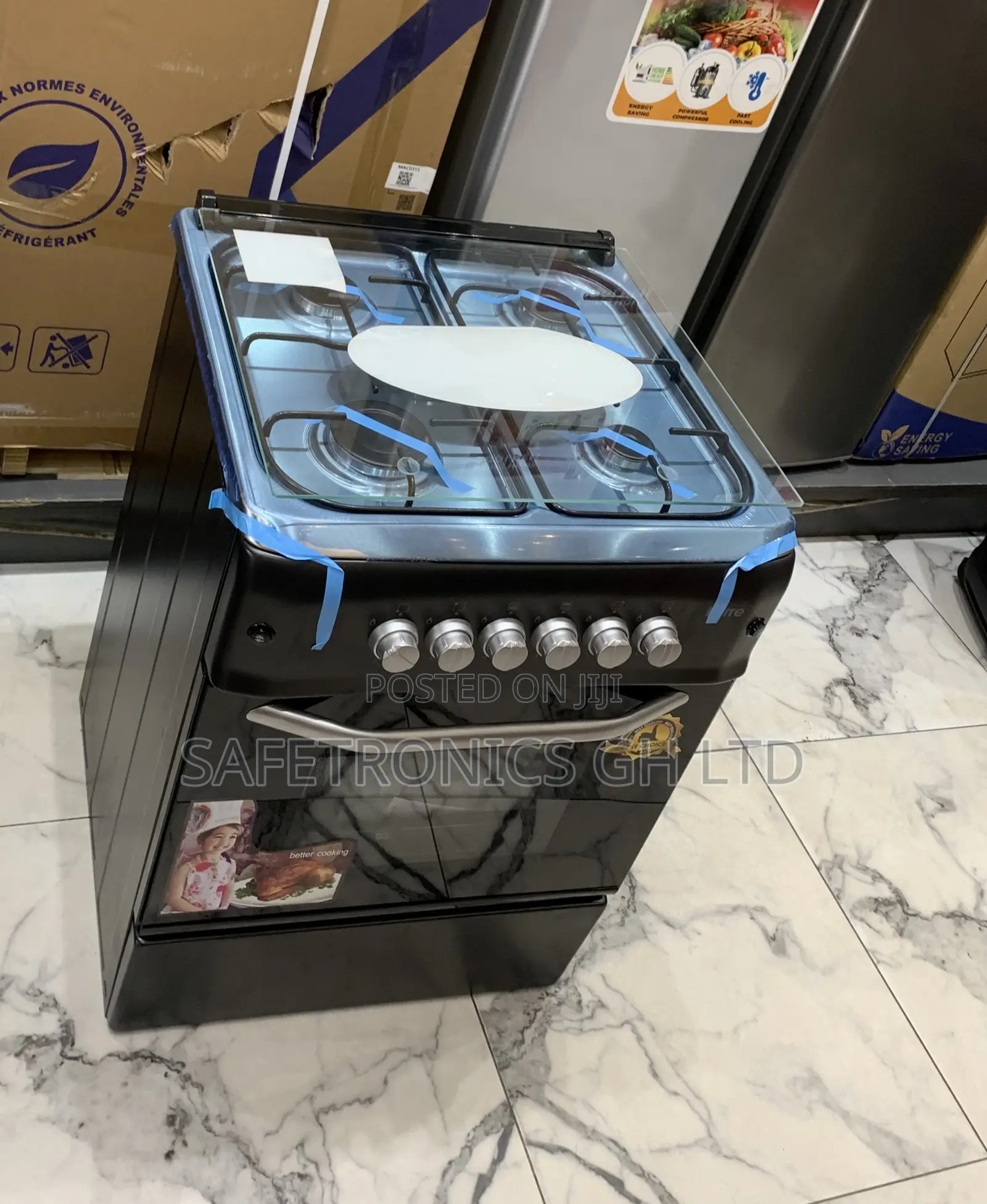 Available Volcano 50x60 (New Line) 4-Burner Freestanding Gas Cooker