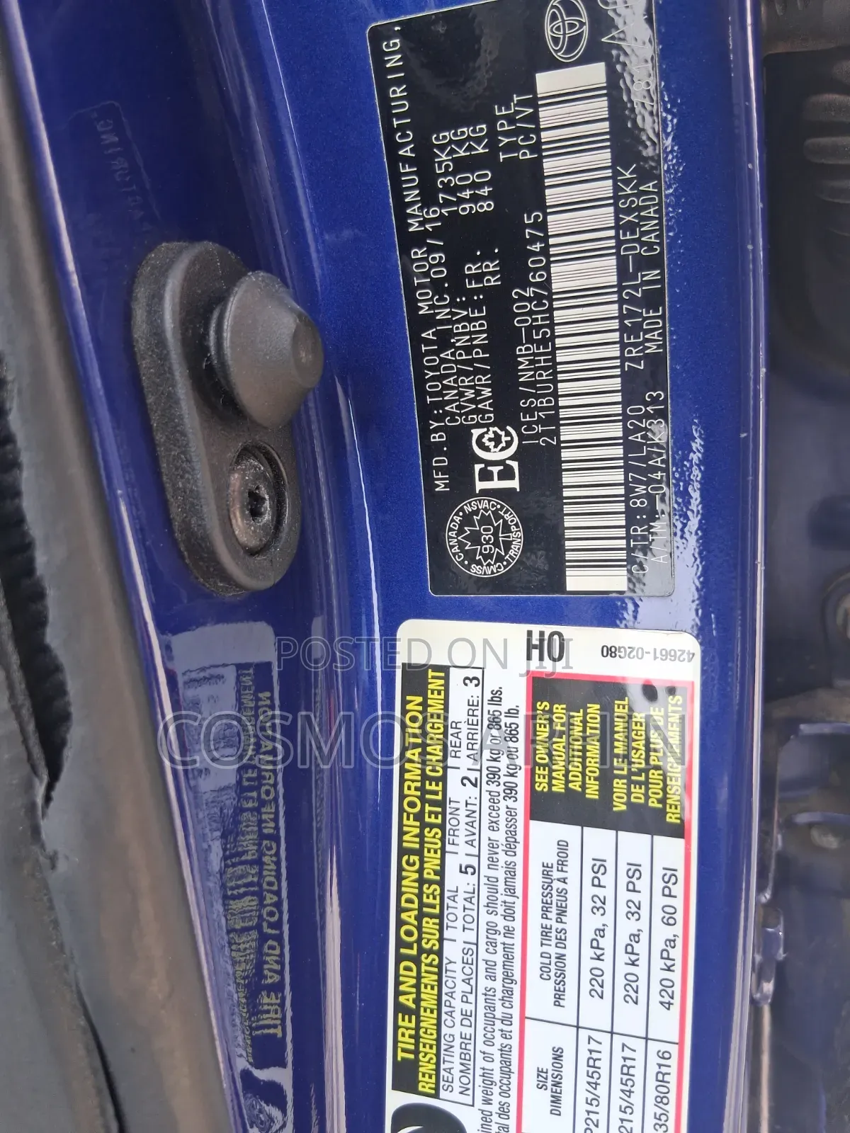 Toyota Corolla 2018 Blue
