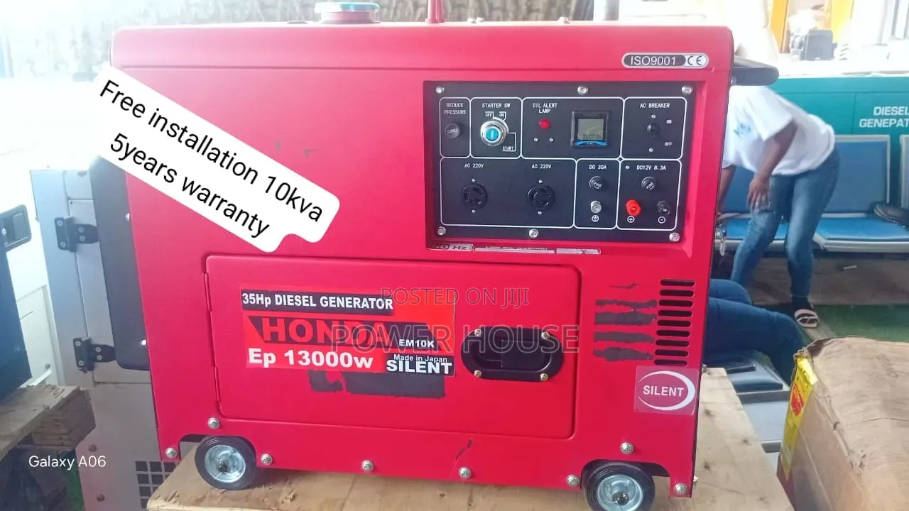 Honda 10kVA Silent Diesel Generator – Heavy Duty Power 10kva