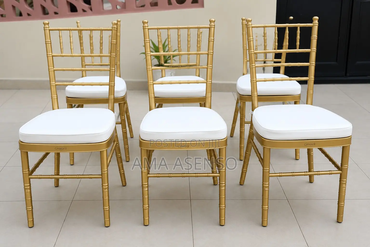 Gold Metal Chiavari Chair for Banquet and Party