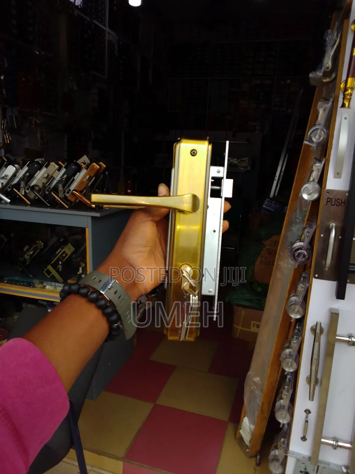 Heavy Duty Gold Door Lock With Keys - Mortice Lock | Kunchytex Limited