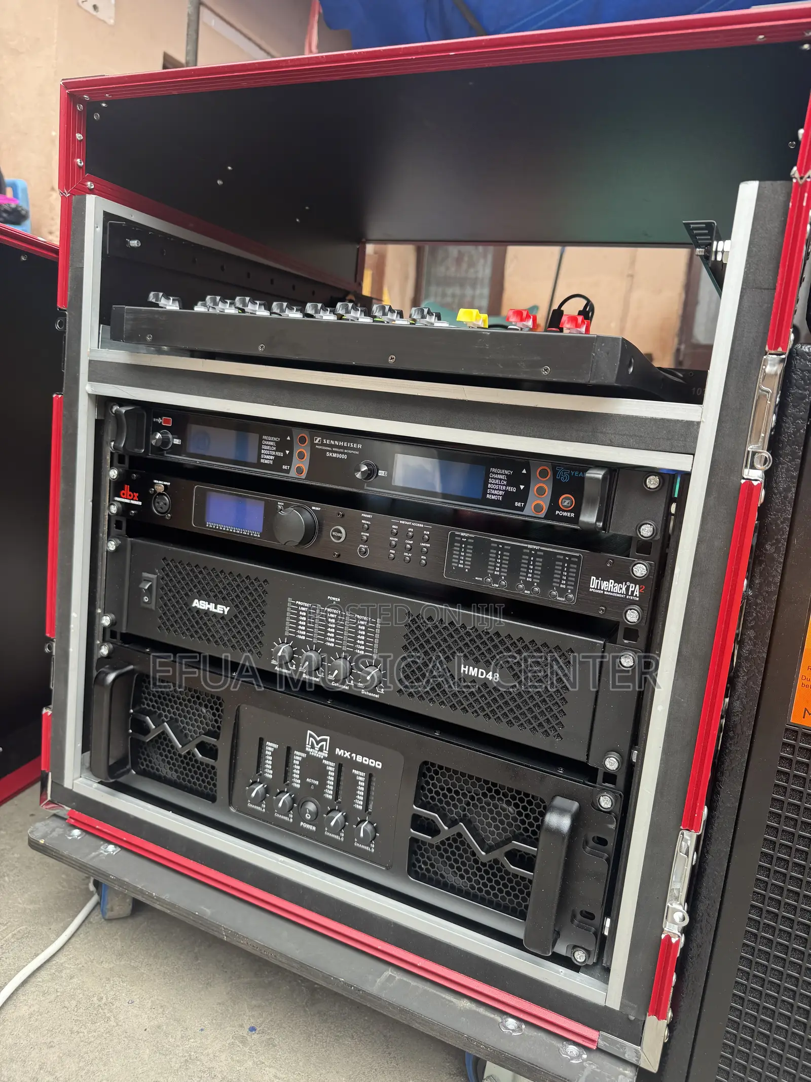 Loaded Amplifier Rack With 4 Channel Bass,Mid and Pa2