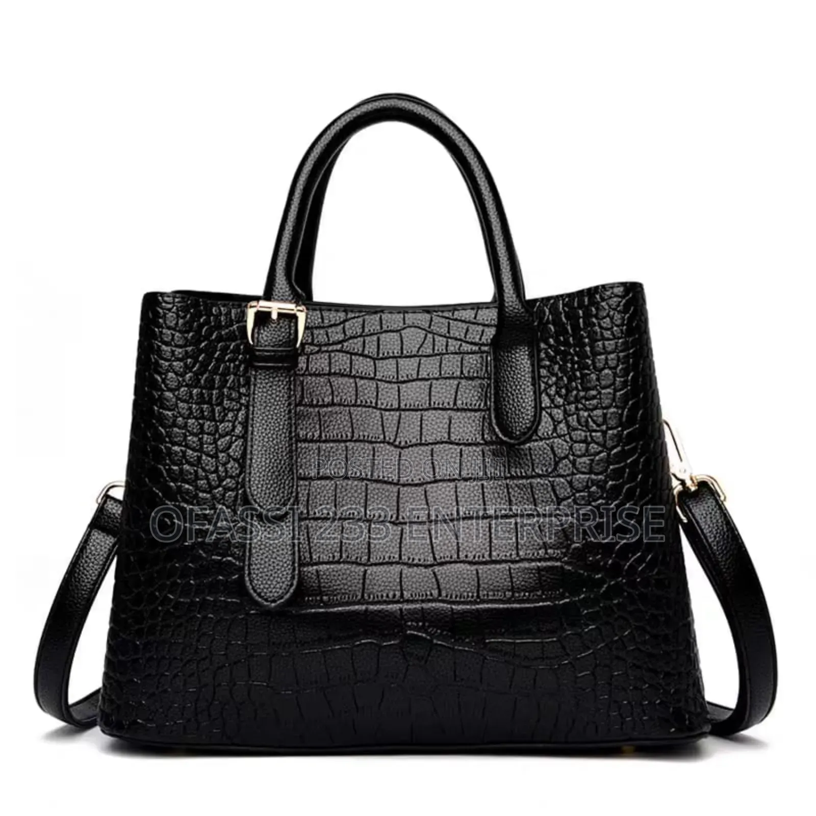 Crocodile Pattern Genuine Leather Bag