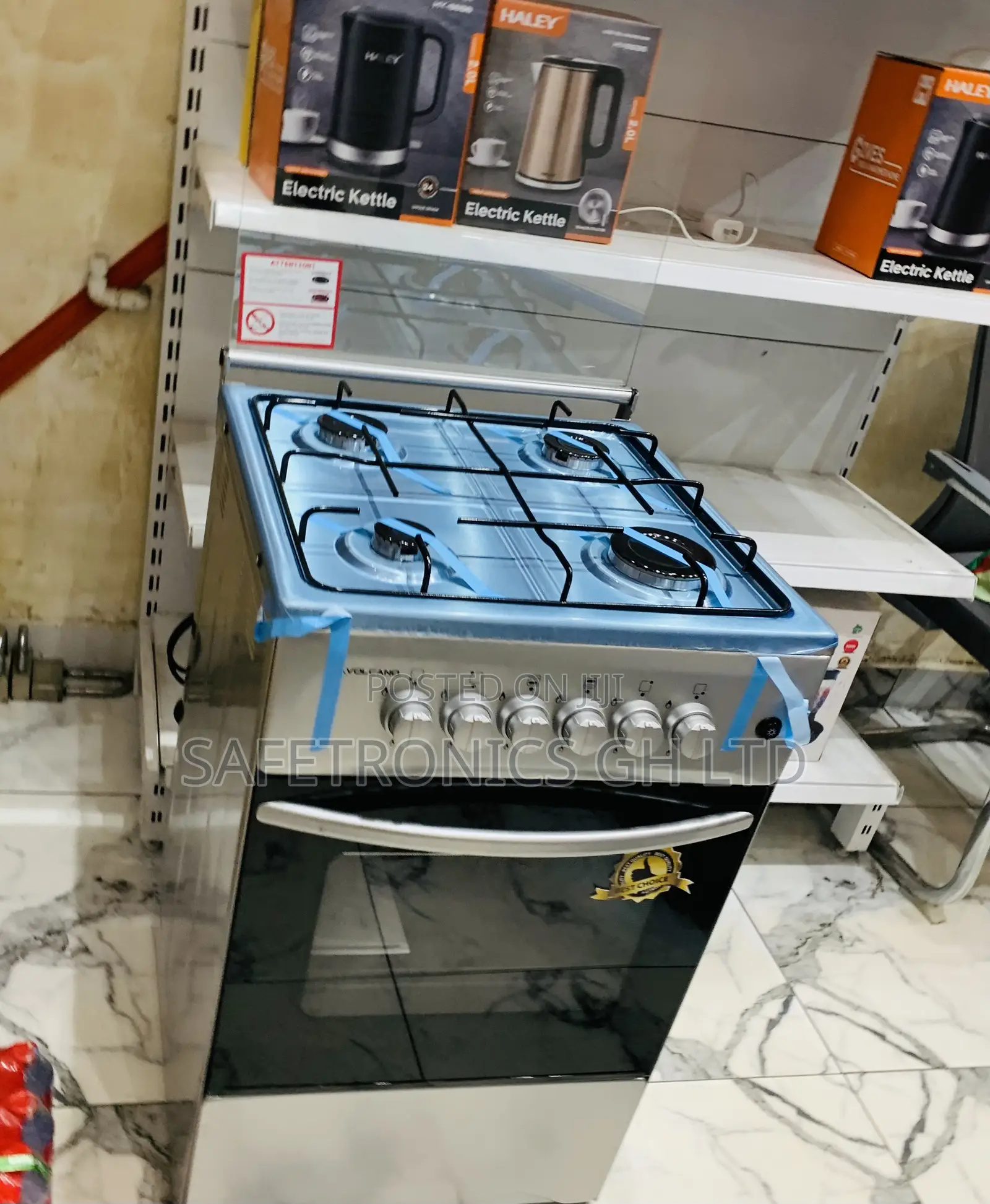 Choose Classic Volcano 50×50cm 4-Burner Gas Cooker