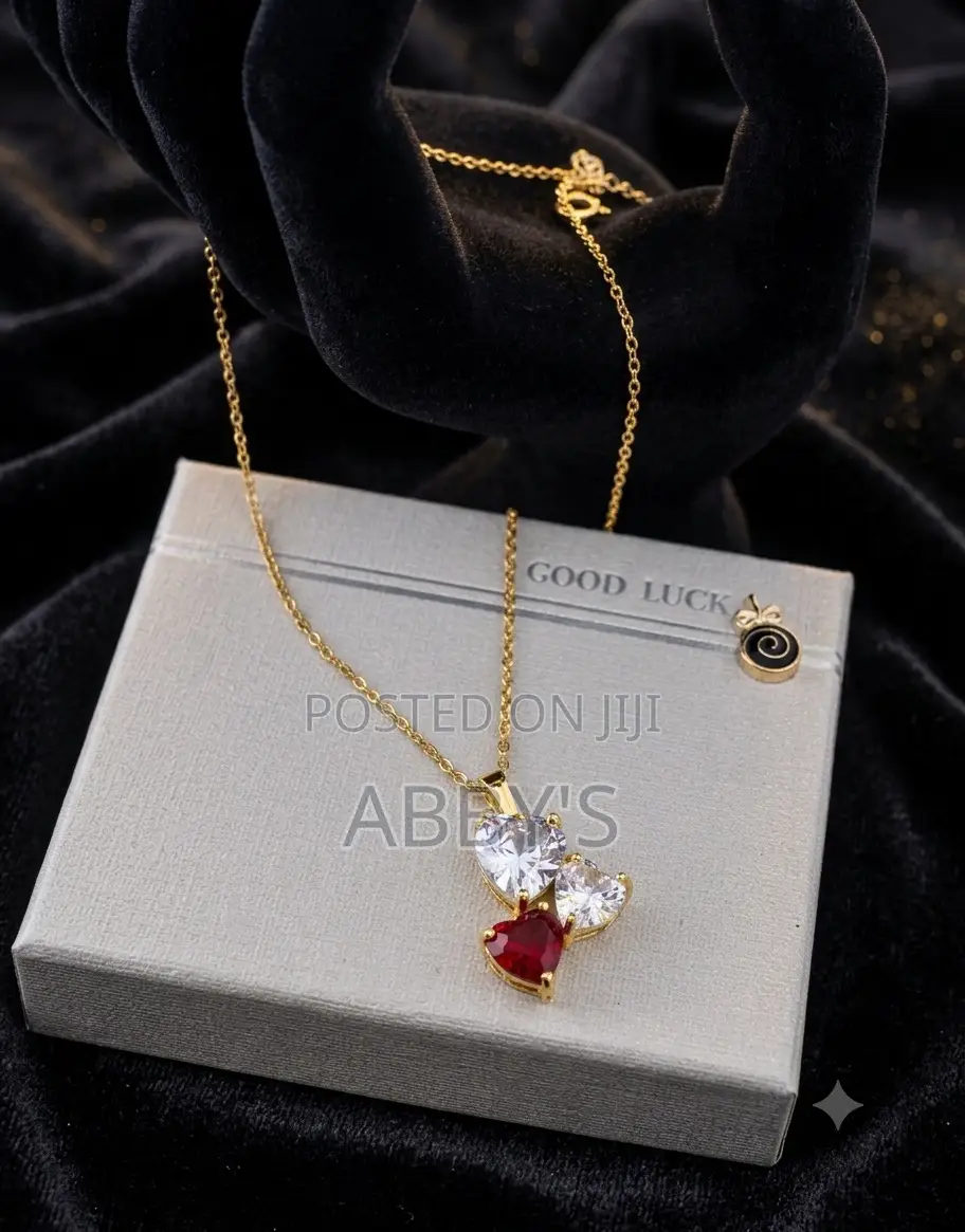 Charming Two-Heart Love Pendant Necklace