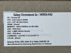 New Laptop Samsung Chromebook Plus 4GB Intel Celeron SSD 60GB