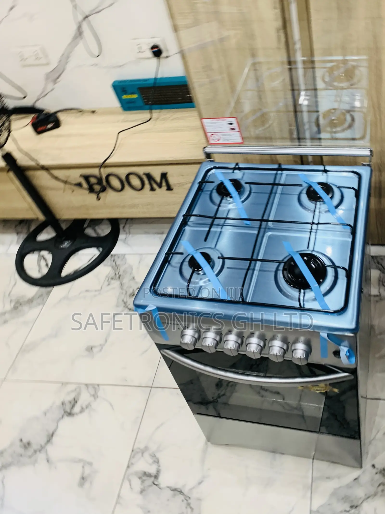 Reliable Grey Volcano 50×50cm 4-Burner Gas Cooker