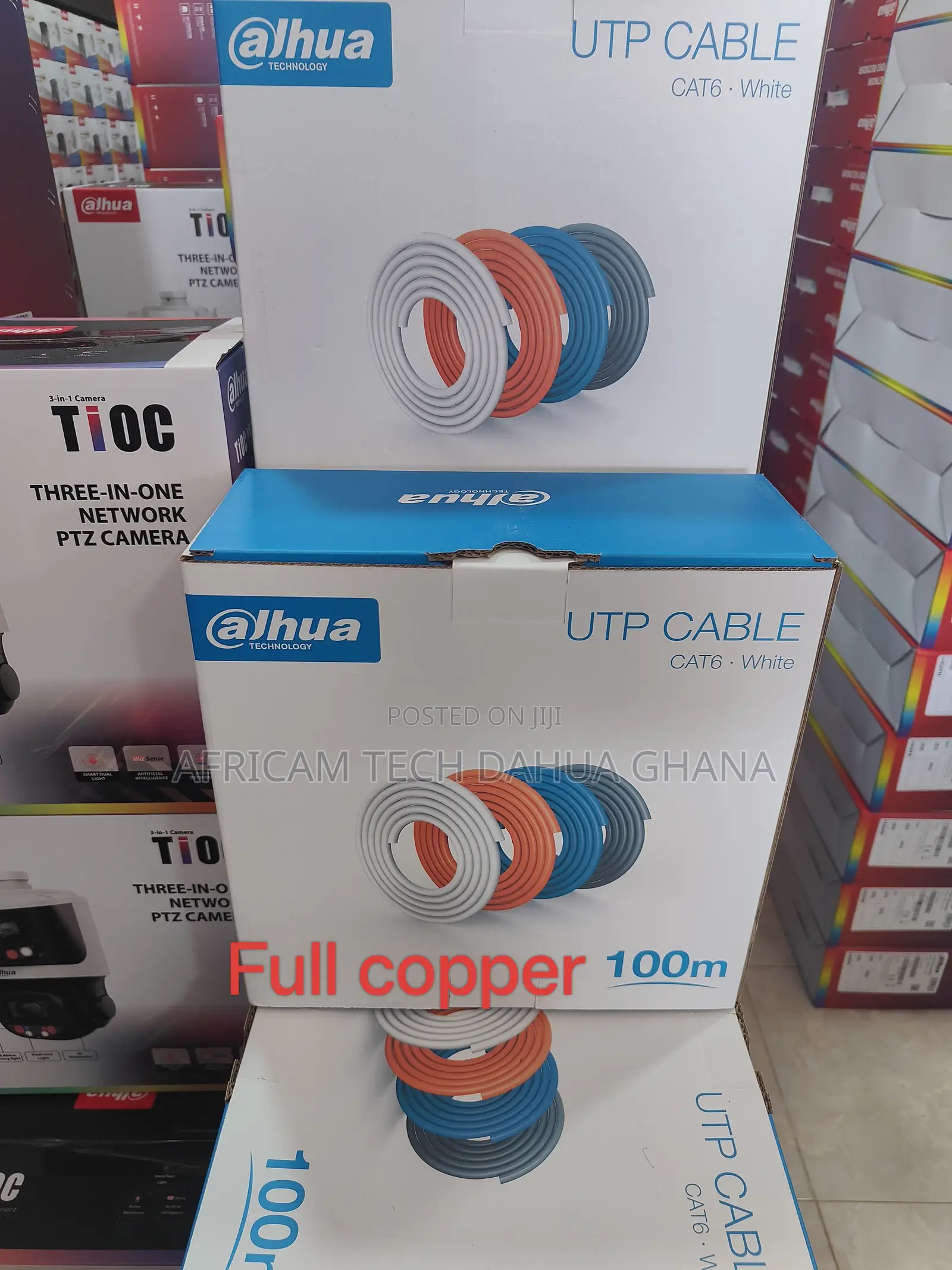 Dahua Cat6 Full Copper 100m Network Cable