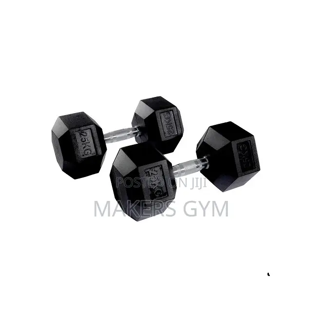 5kg-25kg Hex Dumbbell Set 6 Tier Rack