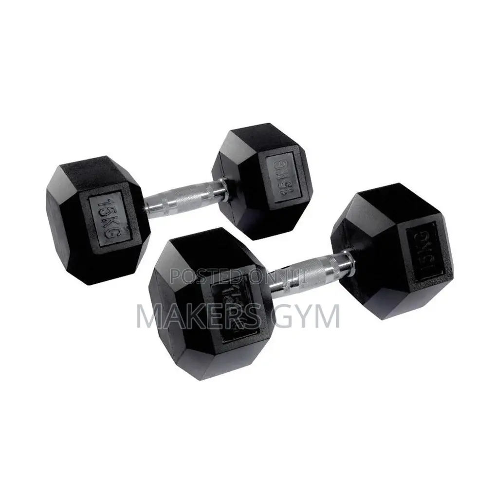 5kg-25kg Hex Dumbbell Set 6 Tier Rack