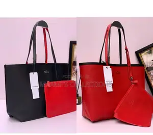 Lacoste-Inspired Reversible Tote Bag With Matching Zip Pouch (2-in-1 )