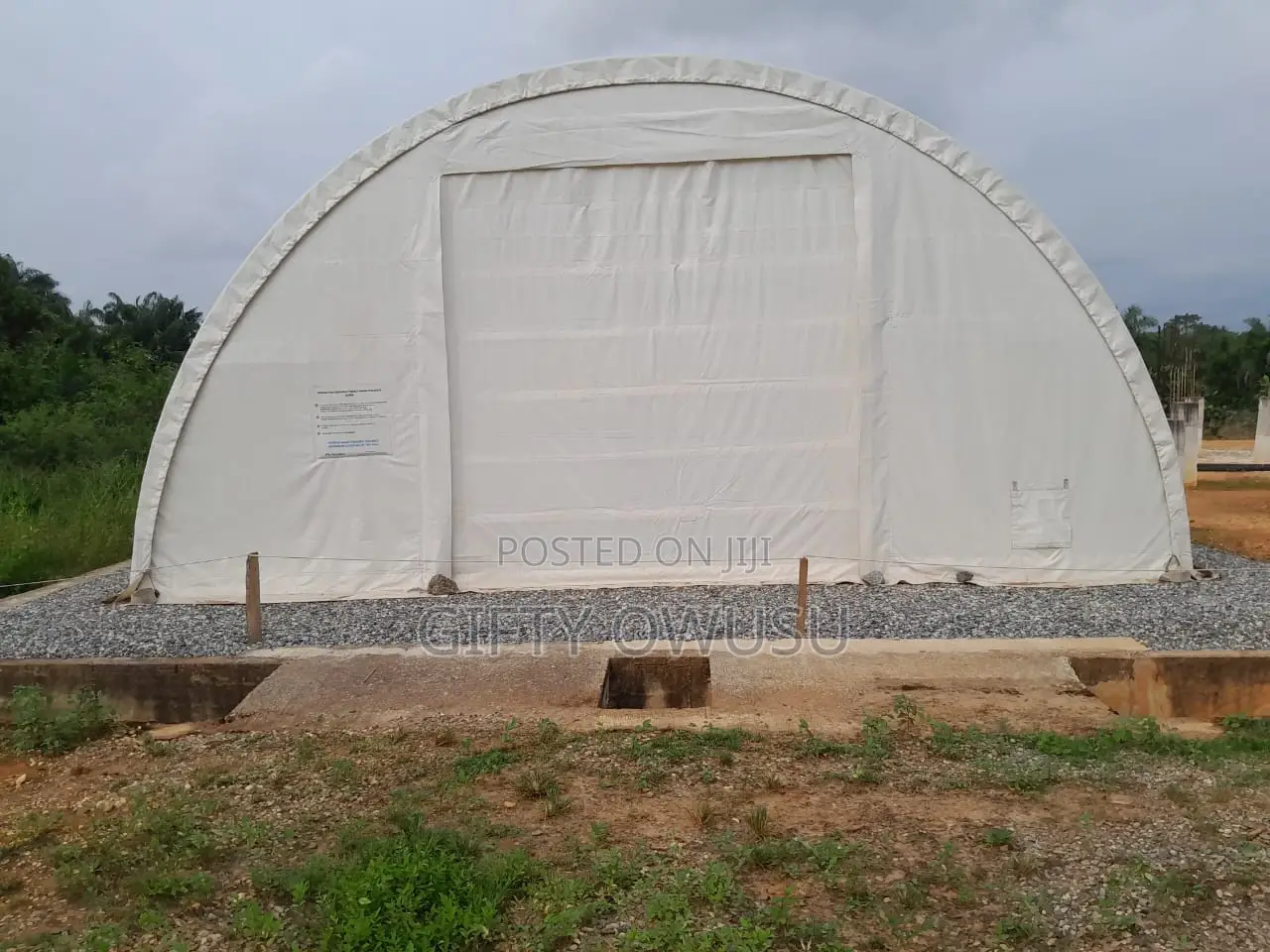 Heavy Duty Galvanized Steel Warehouse Tent Storage Shelter 12m X 9.15m