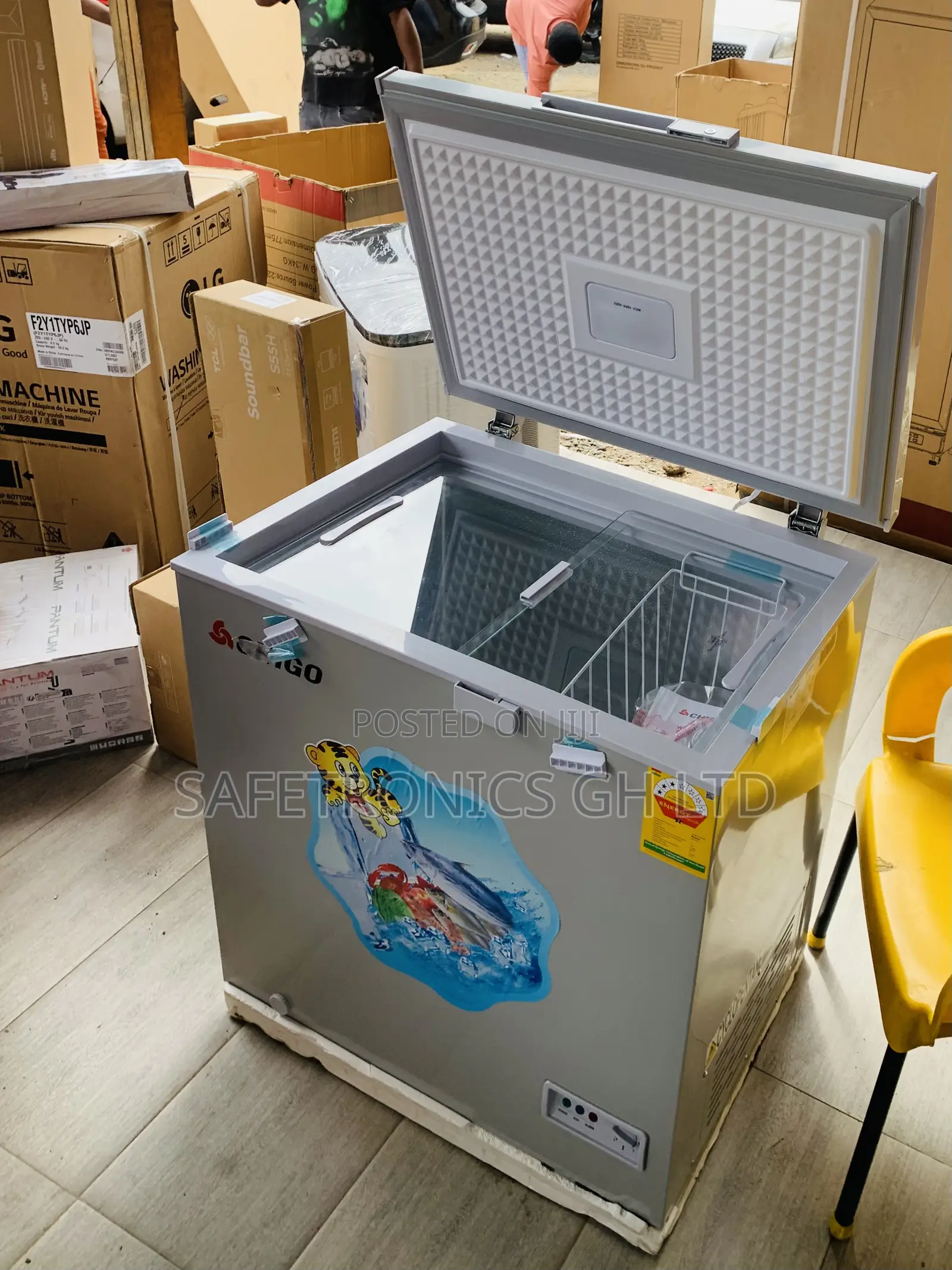 Durable Fast Chigo CFD16C8 Chest Freezer 142L Single Door