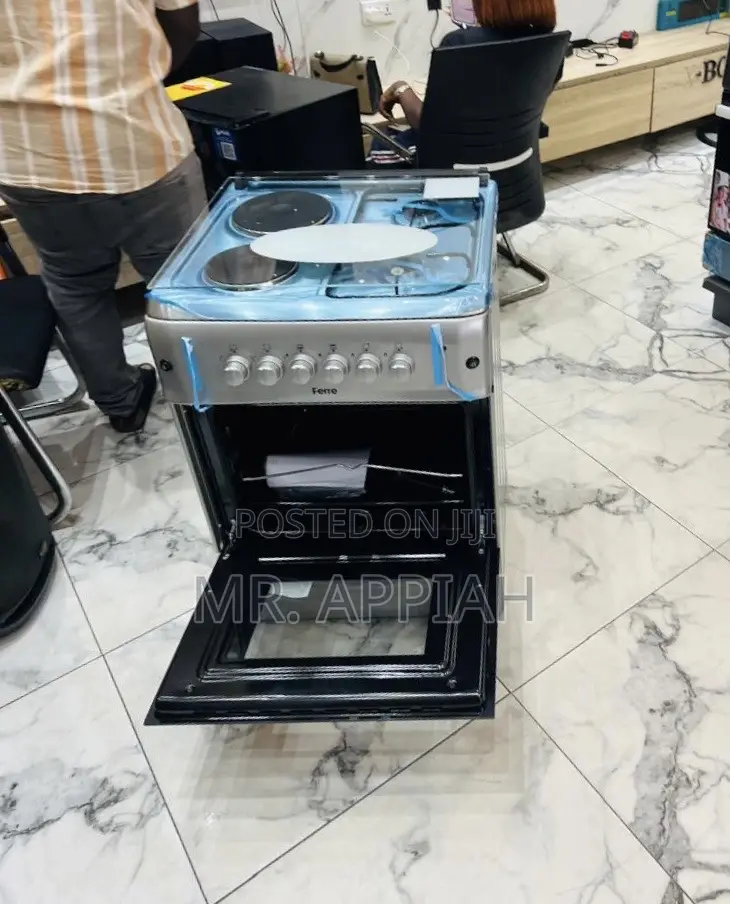 Durable Ferre 60x60cm 2 Gas + 2 Electric Cooker(Gray)