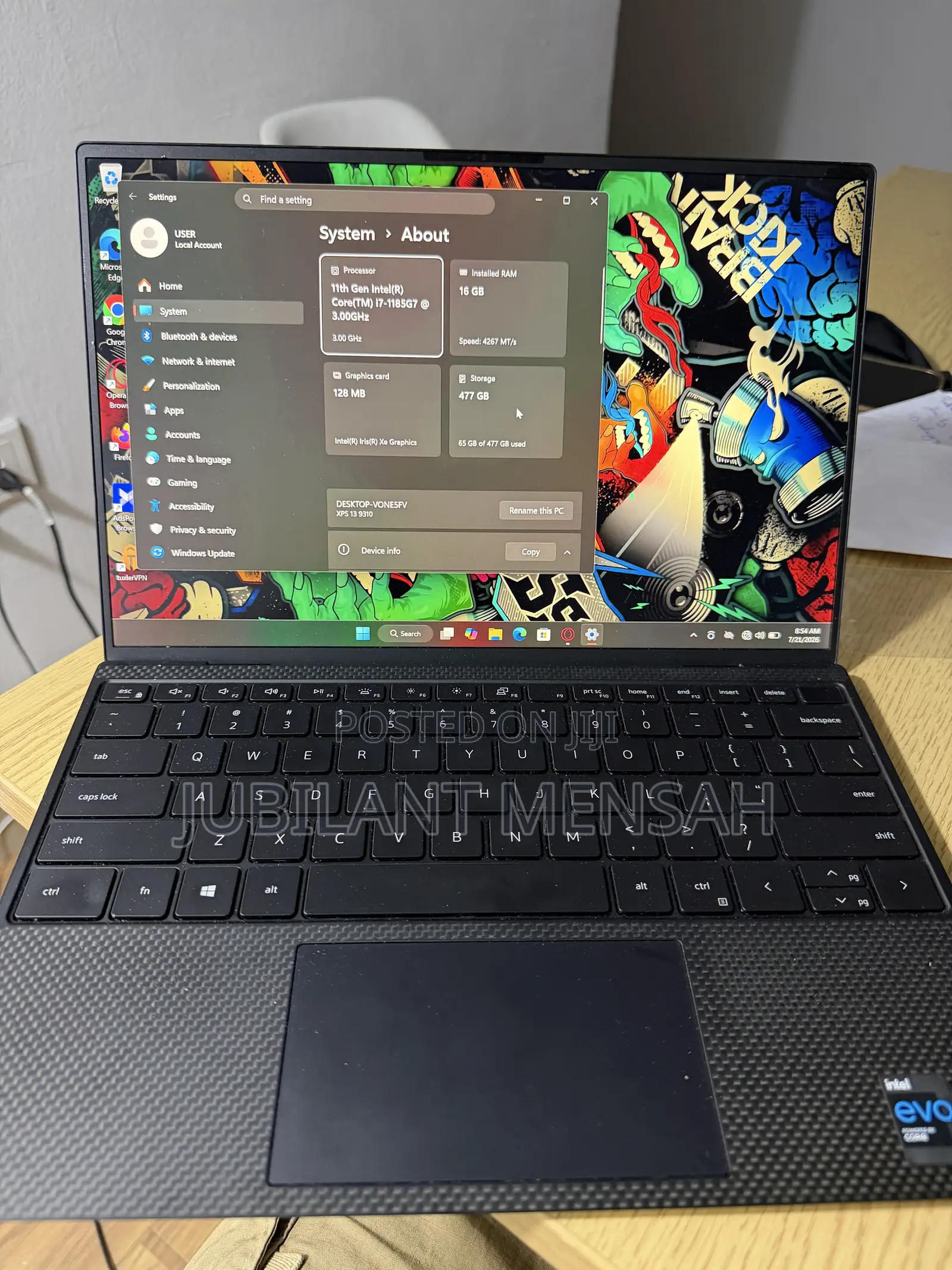 Laptop Dell XPS 13 9310 16GB Intel Core i7 SSD 500GB