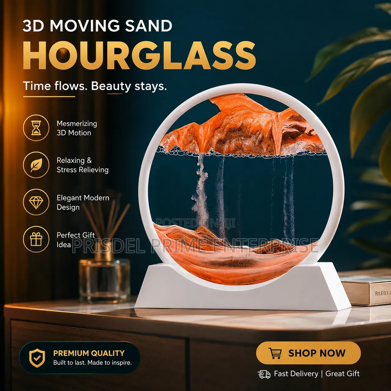 3d Round Hourglass