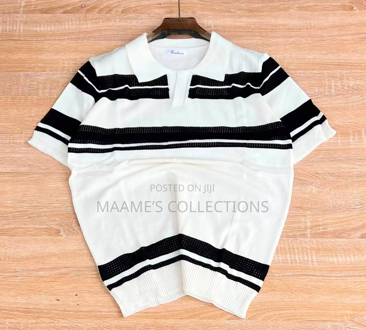 Luxury Men’s Zip Collar Knitted Casual Polo Short Sleeve Shirt