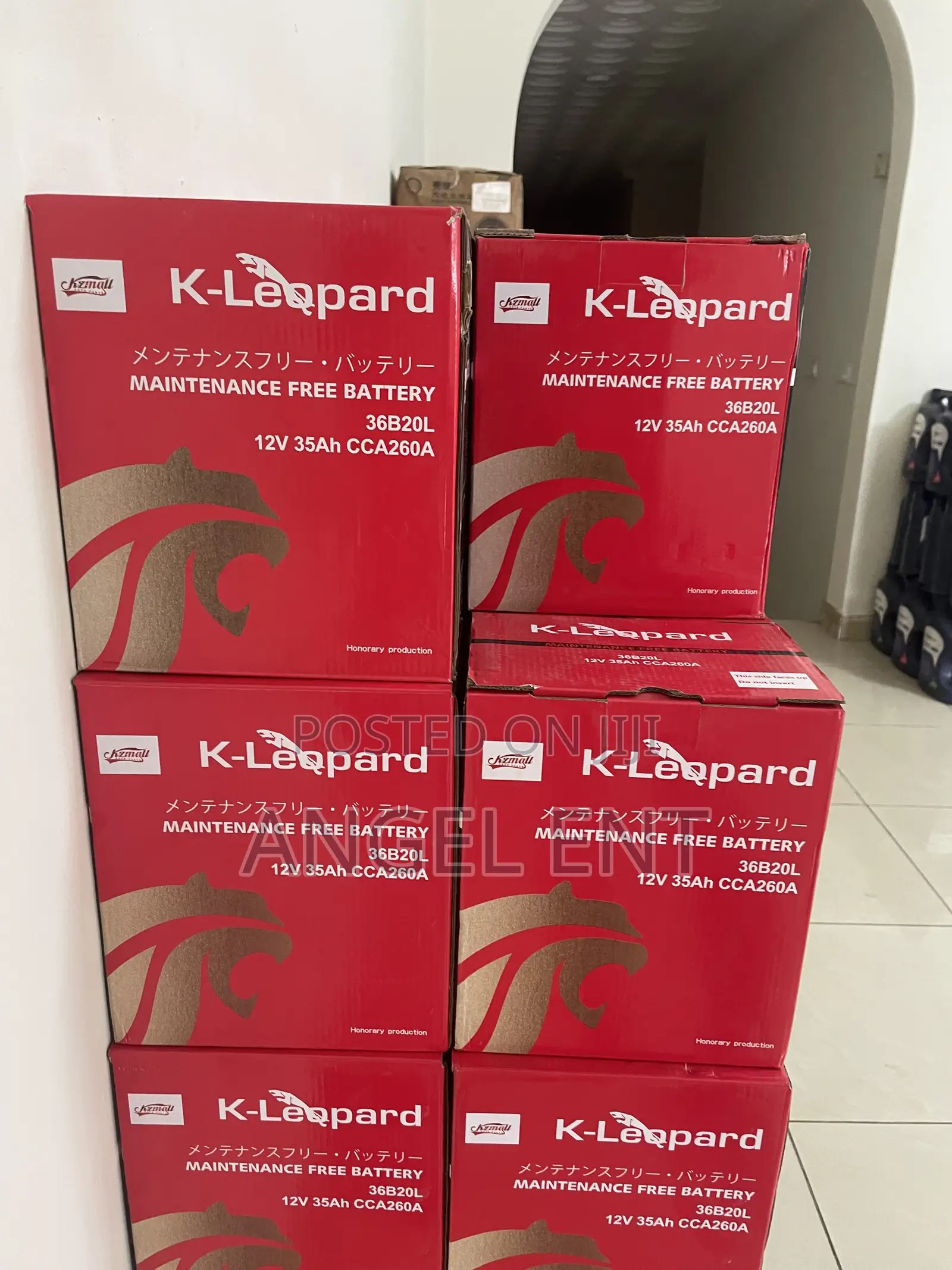 K-Leopard Car Batteries(Maintenance Free) : Free Delivery in Kumasi