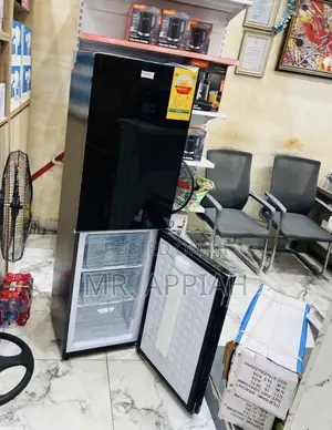 Long Lasting Nasco 2 Door Electric Refrigerator(Black) 