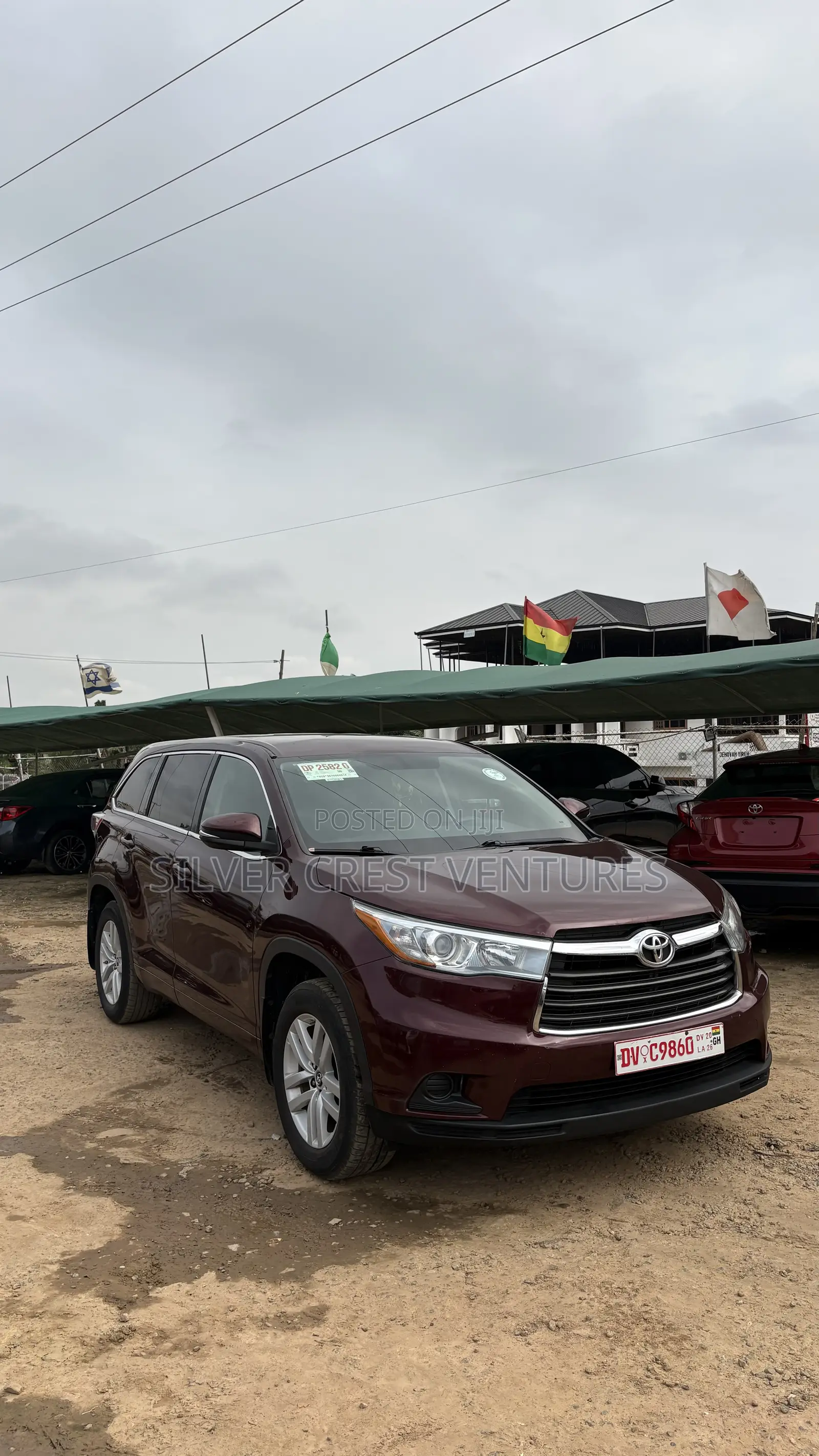 Toyota Highlander LE V6 4x4 (3.5L 6cyl 6A) 2016 Burgundy
