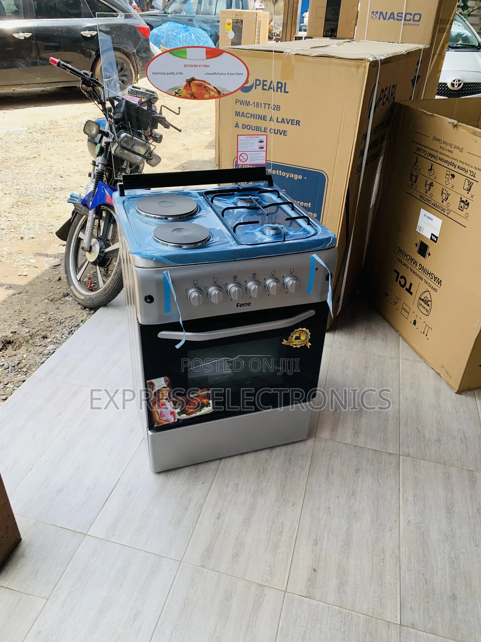 Limited Stock Sliver Gas Cooker Oven Grill 2-2 60/60 Stove