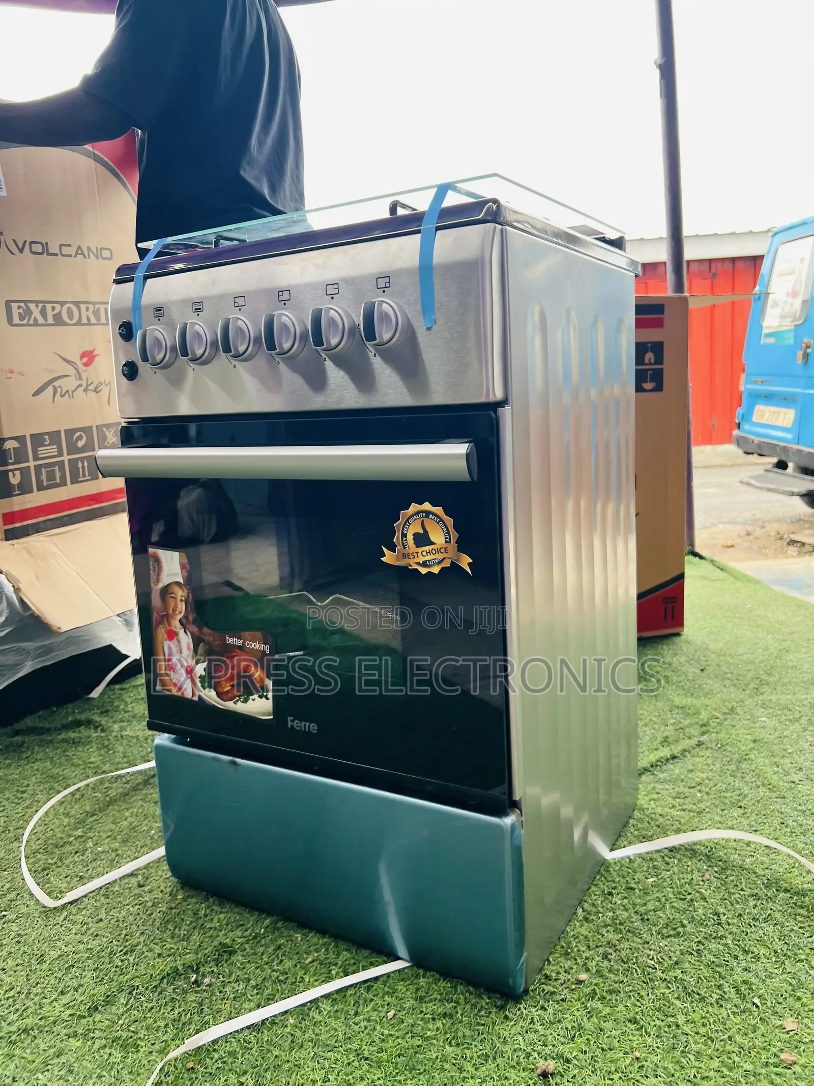 Get a New Sliver New Line Gas Cooker Oven Grill 4 50/60