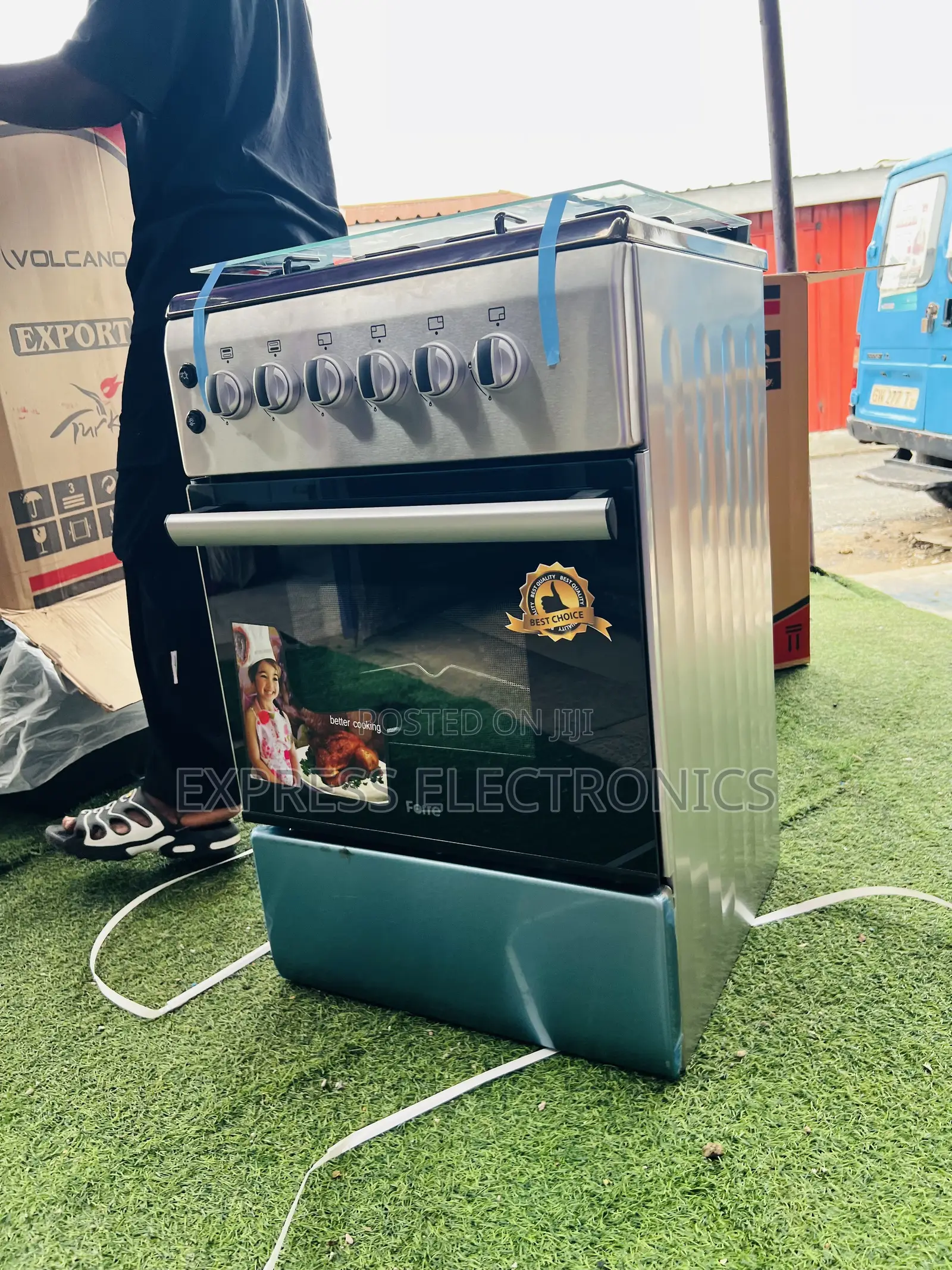Get a New Sliver New Line Gas Cooker Oven Grill 4 50/60