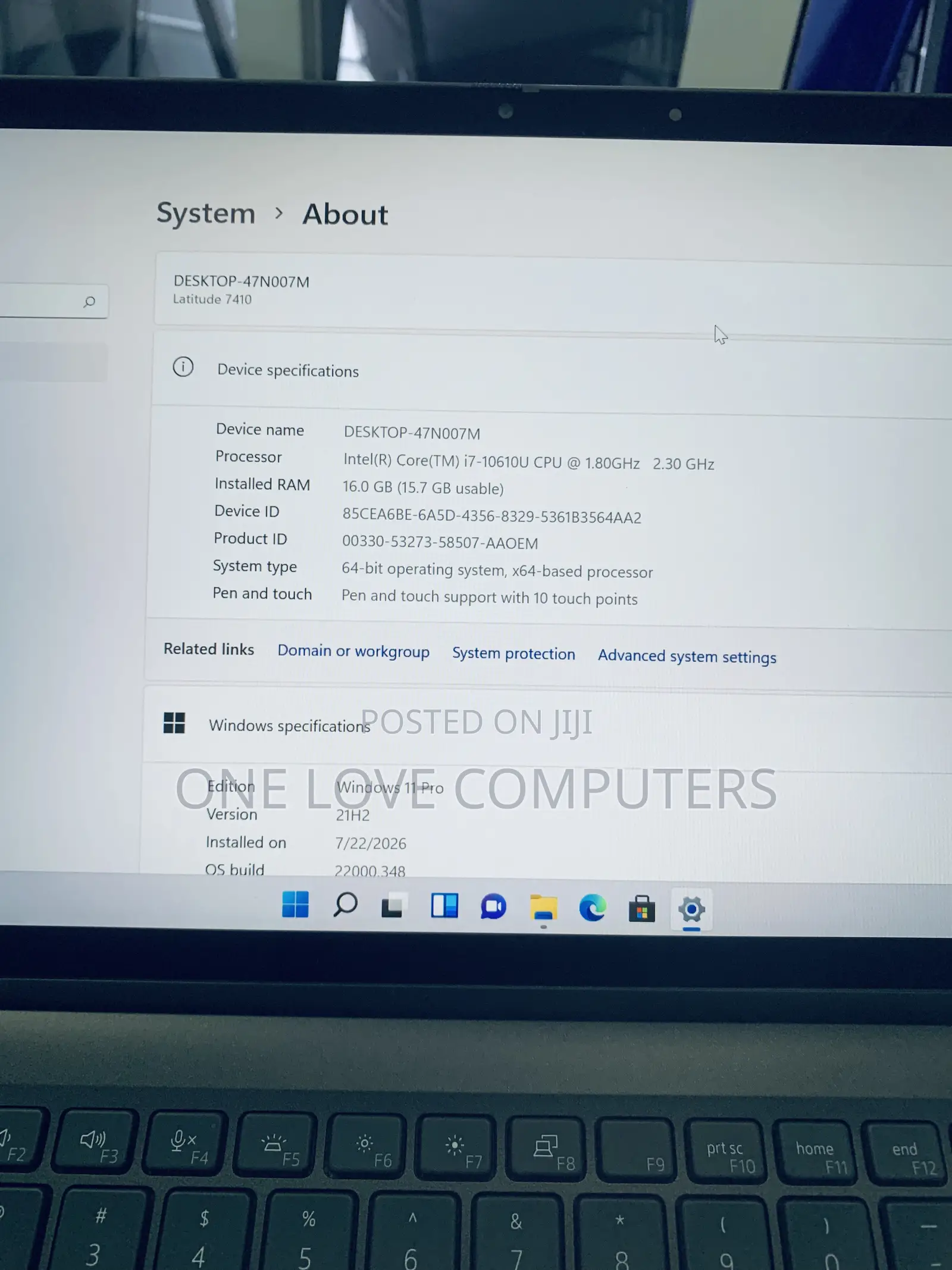 Laptop Dell Latitude 7410 16GB Intel Core i7 SSD 256GB