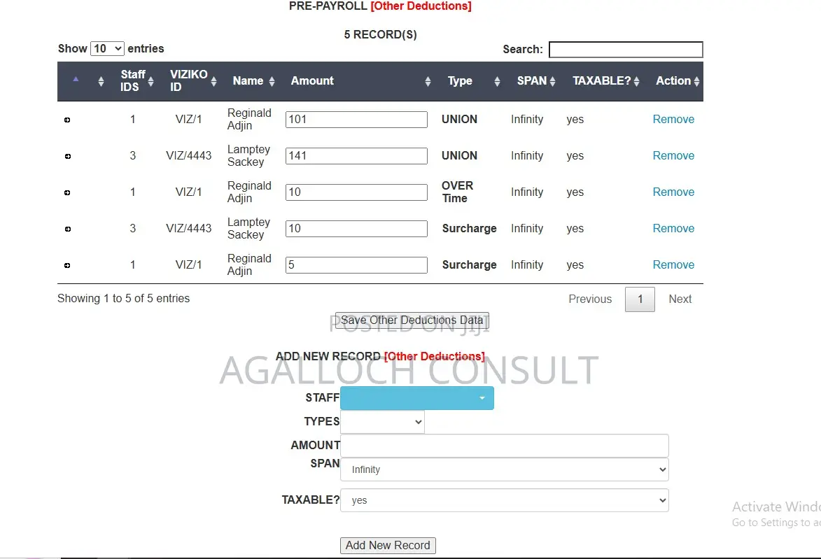 GRA Compliant PAYROLL Software