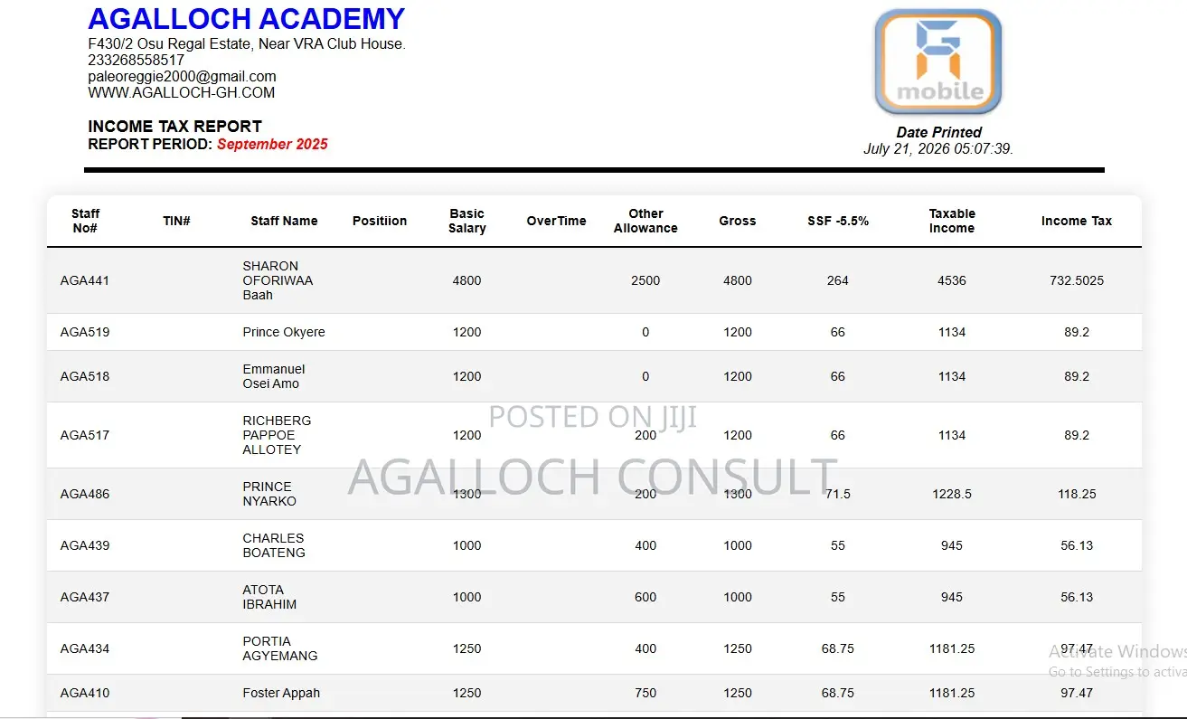 GRA Compliant PAYROLL Software