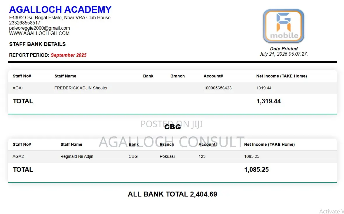 GRA Compliant PAYROLL Software
