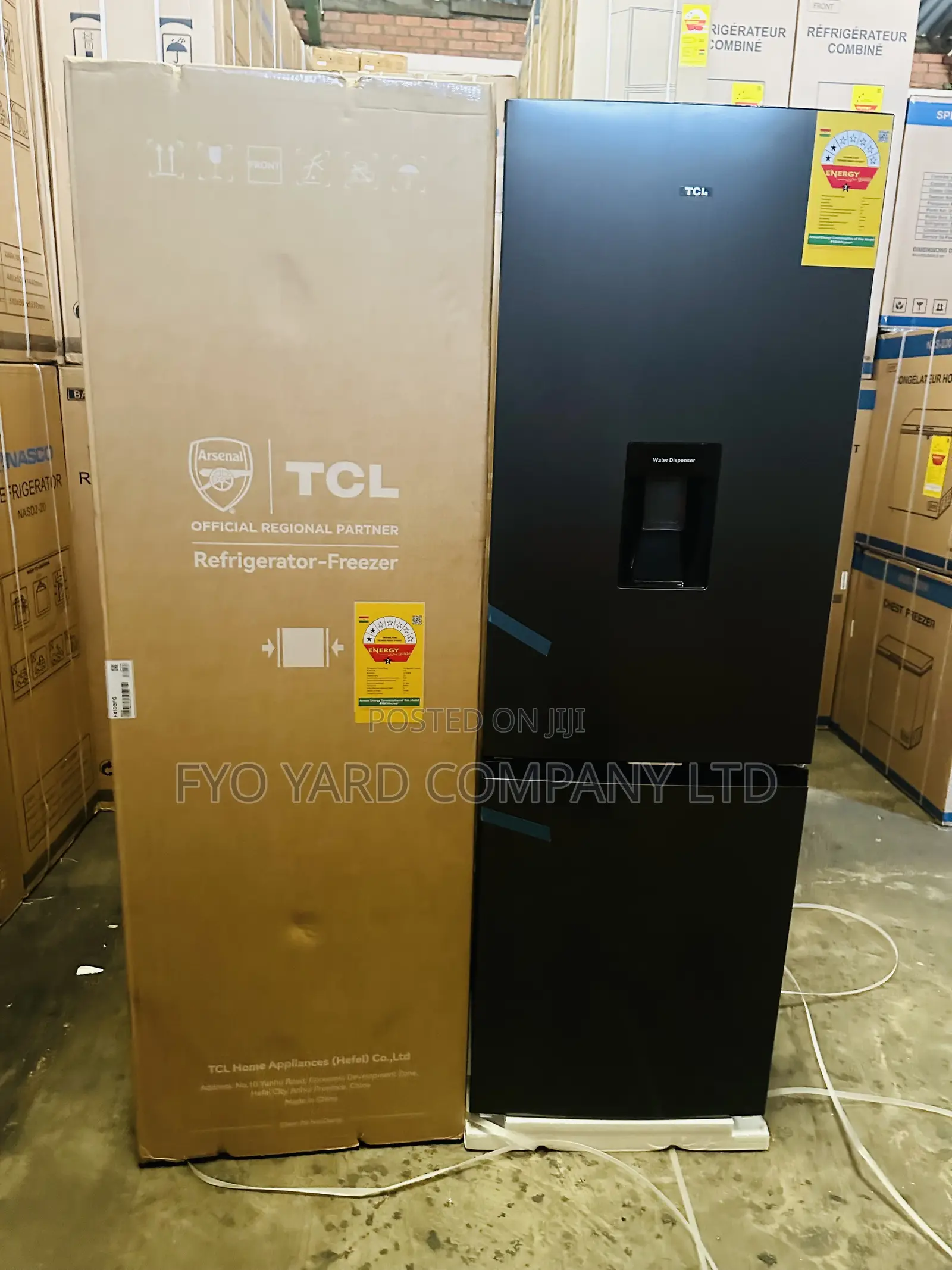 Inveter Built TCL 309L Bottom Freezer Refrigerator + Dispenser