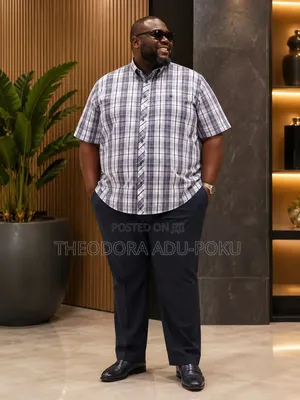 Men Plus Sizes Short Sleeves Shirts