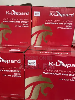 K-Leopard 12 Plates 12V 70Ah Car Batteries : Free Delivery in Kumasi