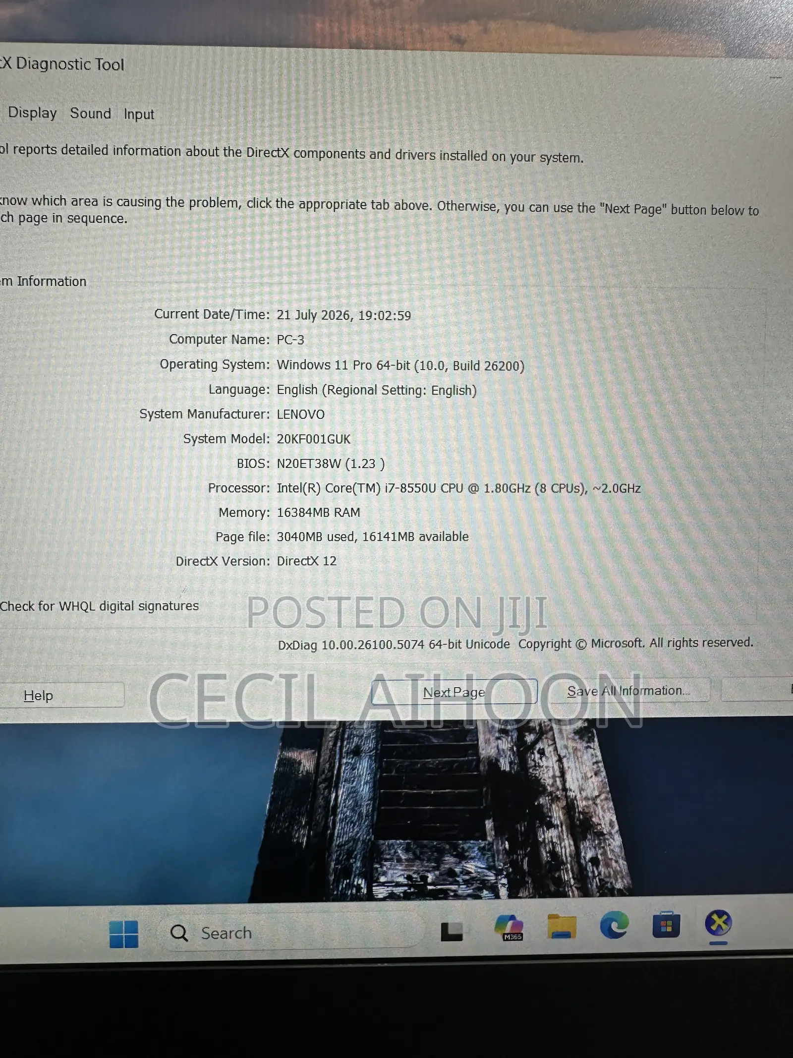 Laptop Lenovo ThinkPad X280 16GB Intel Core i7 SSD 256GB