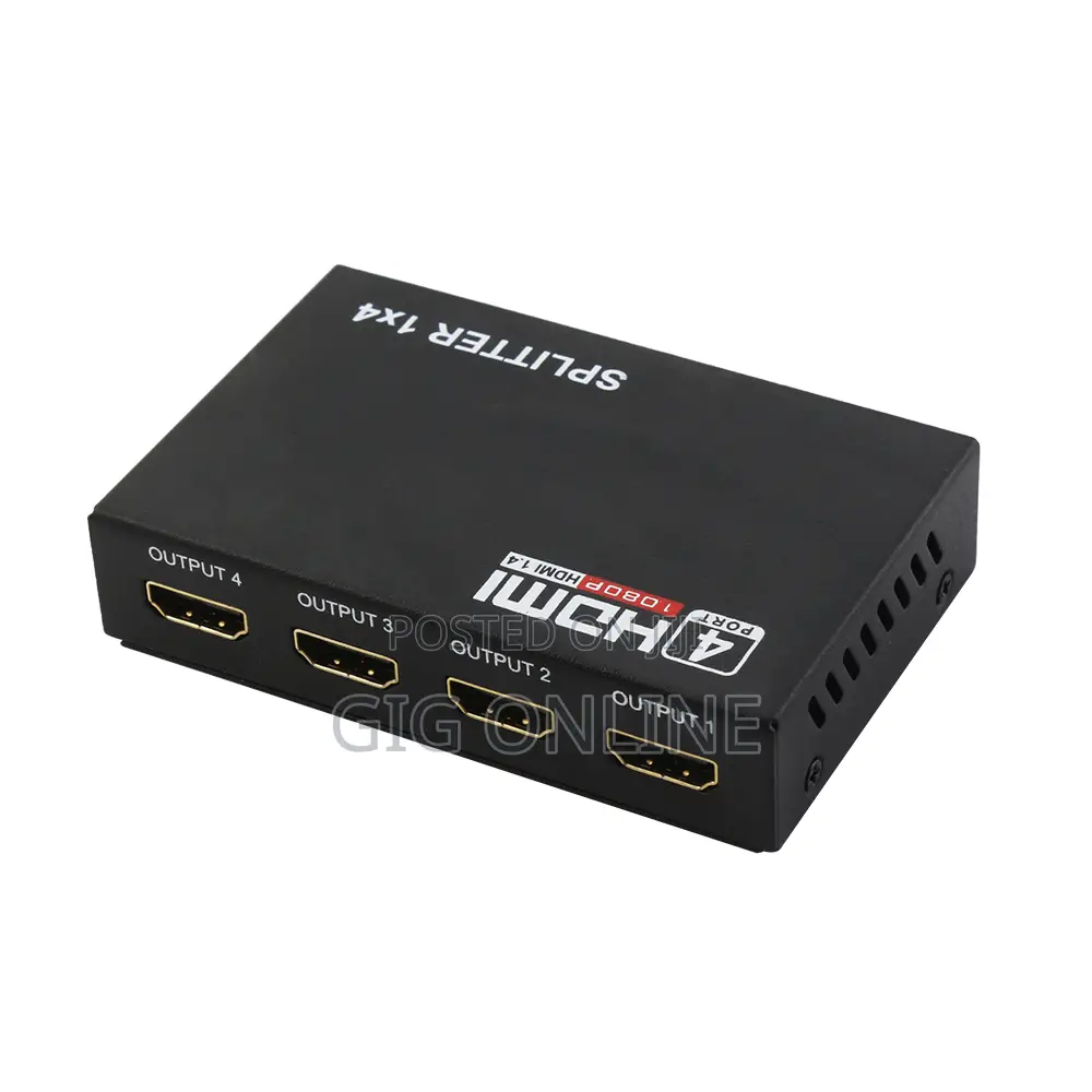 HDMI 1×4 Splitter – 1 Input to 4 Outputs