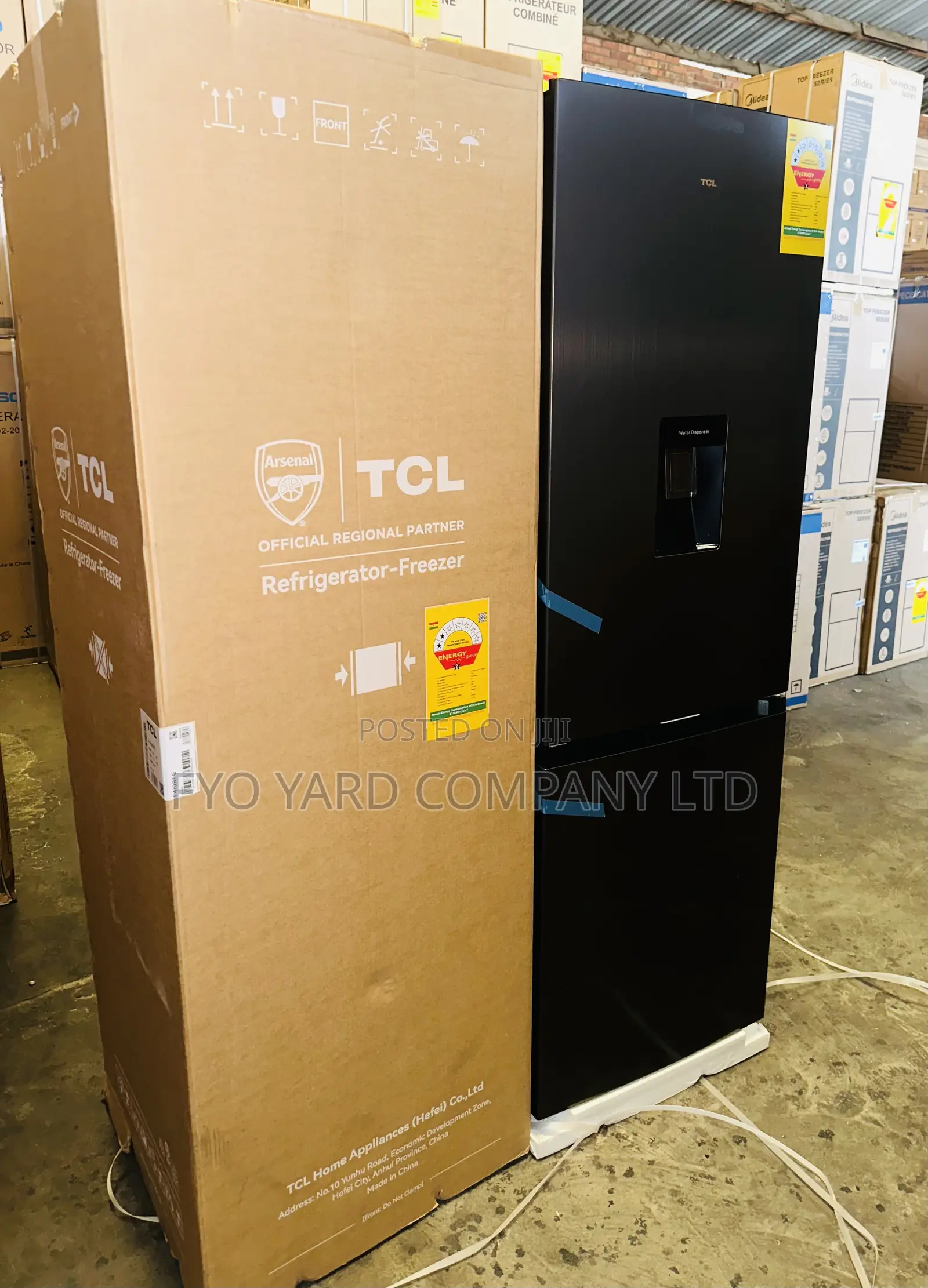 Modern Made TCL Double Door 309liters Fridge Comes Wit Dispenser