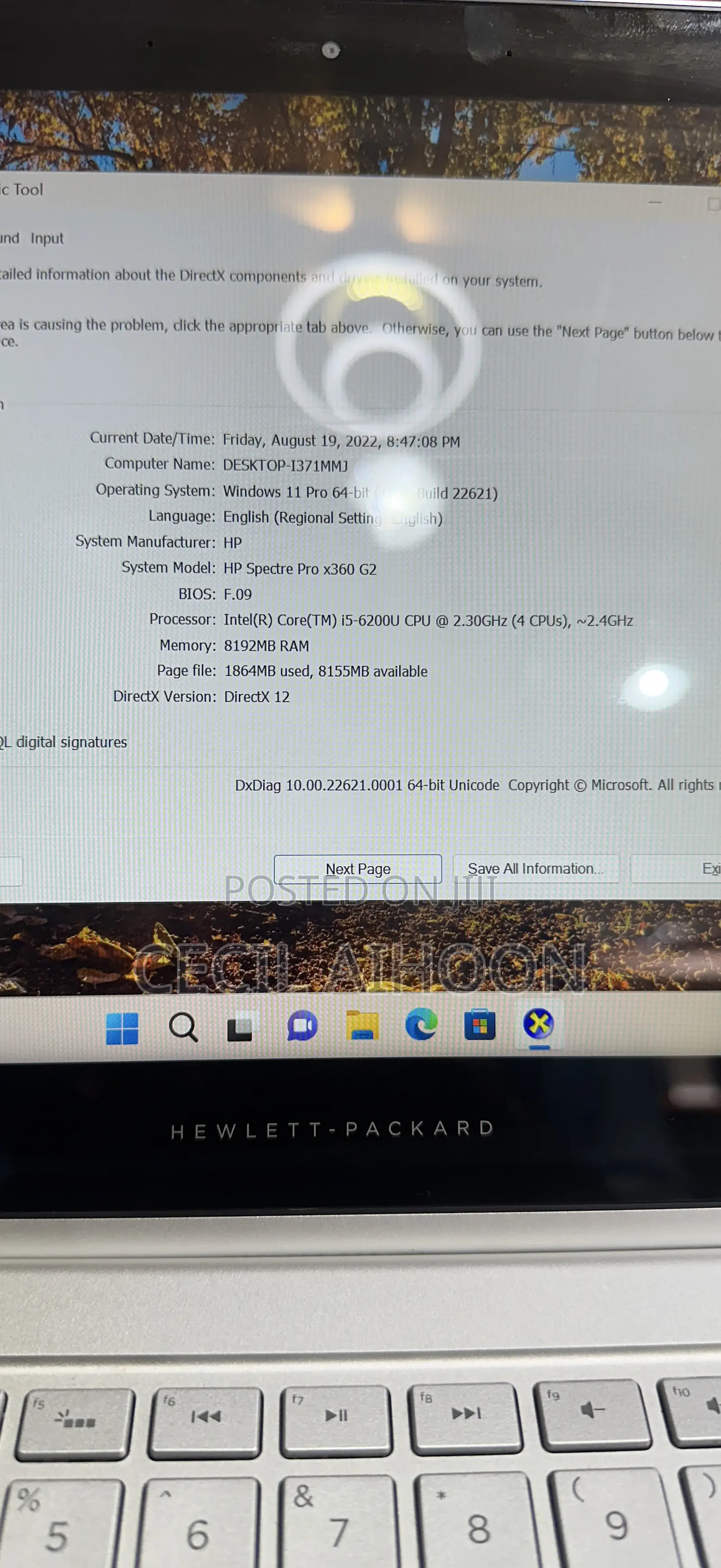 Laptop HP Spectre X360 8GB Intel Core i5 SSD 256GB