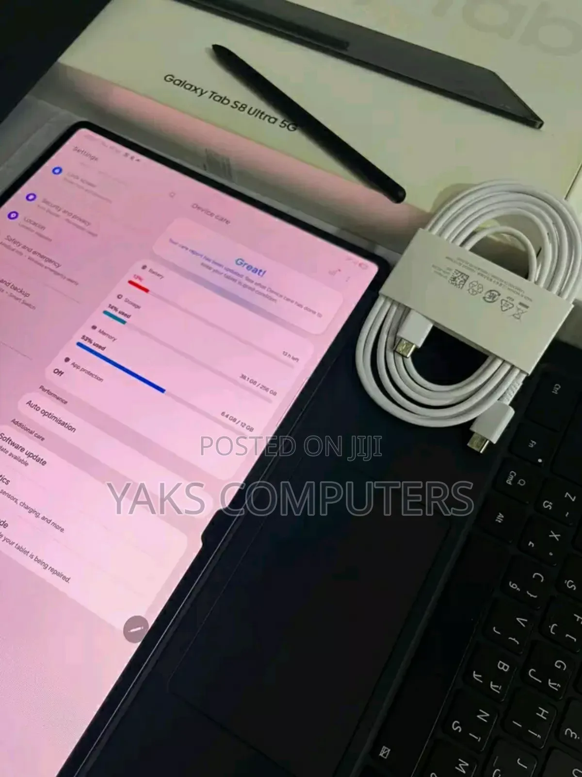 New Samsung Galaxy Tab S8 Ultra 256 GB Black