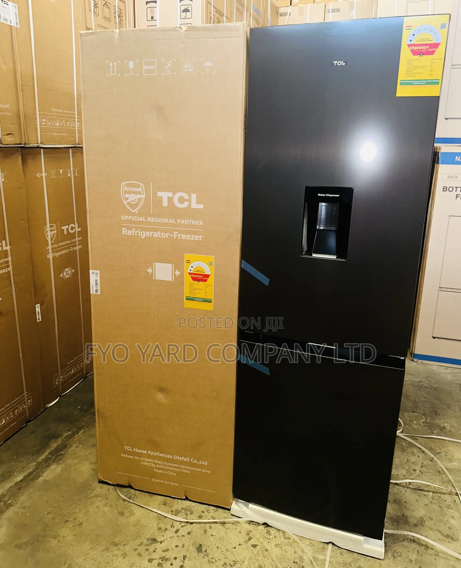 Everyday Cooling TCL 309L Capacity Double Door Fridge Plus Dispenser