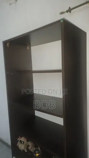Foreign Wooden Bookcase With Storage Cabine