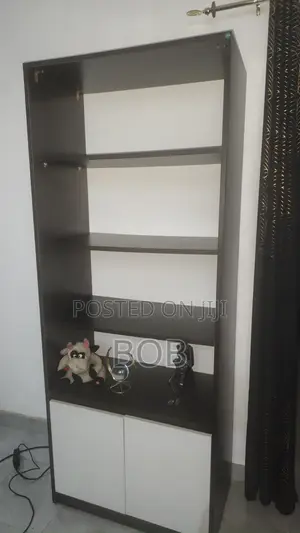 Foreign Wooden Bookcase With Storage Cabine