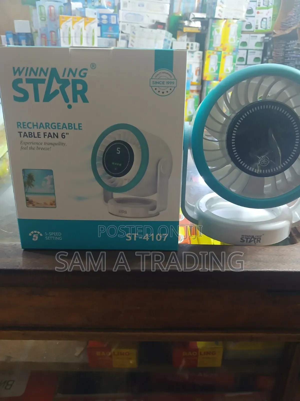 Rechargeable Table Fan