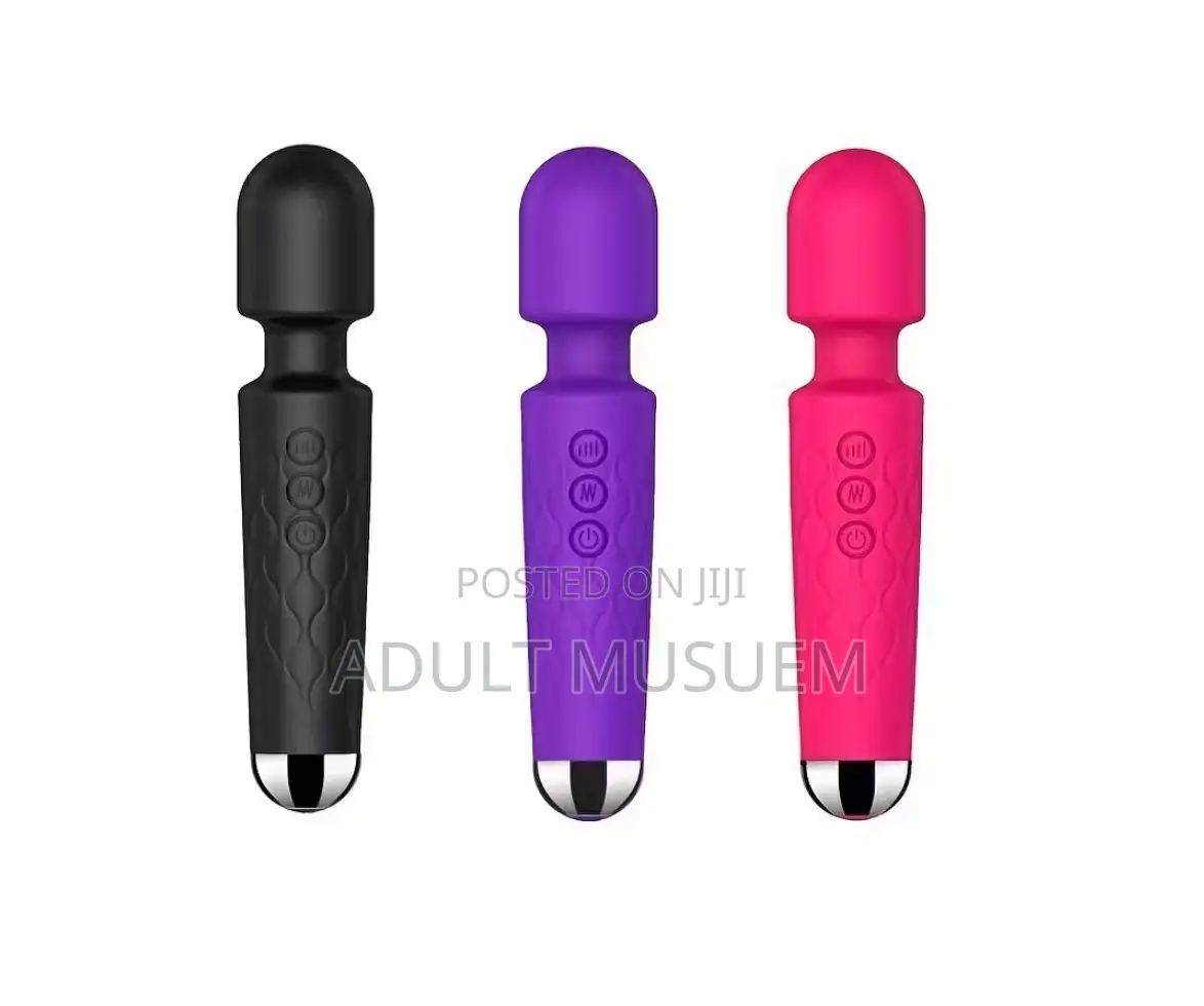 Rechargeable Silicone Magic Wand Vibrator - 20 Speed Intense Vibration