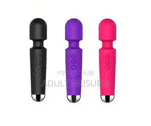 Rechargeable Silicone Magic Wand Vibrator - 20 Speed Intense Vibration
