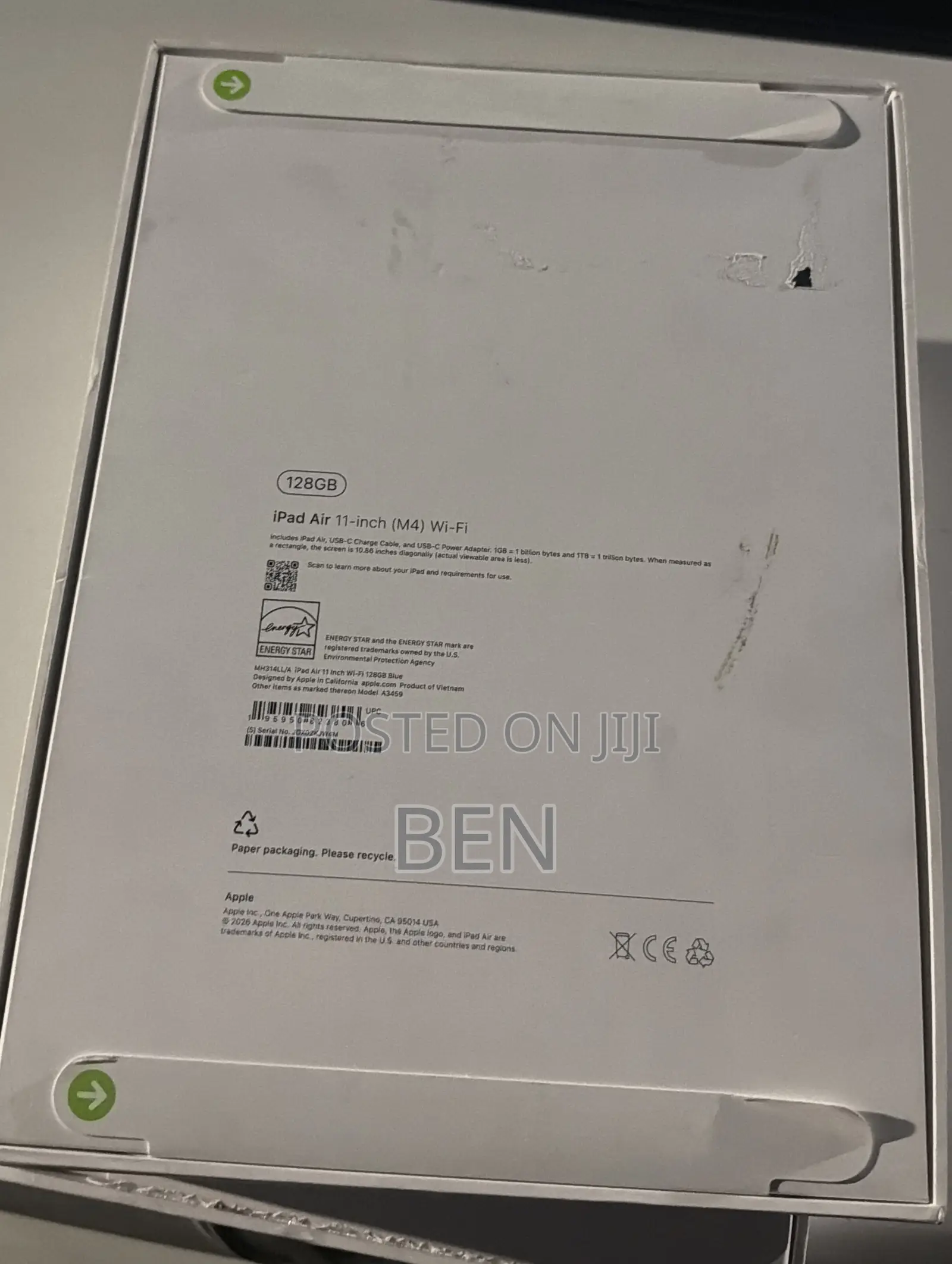New Apple iPad Air 11 (2026) 128 GB Blue