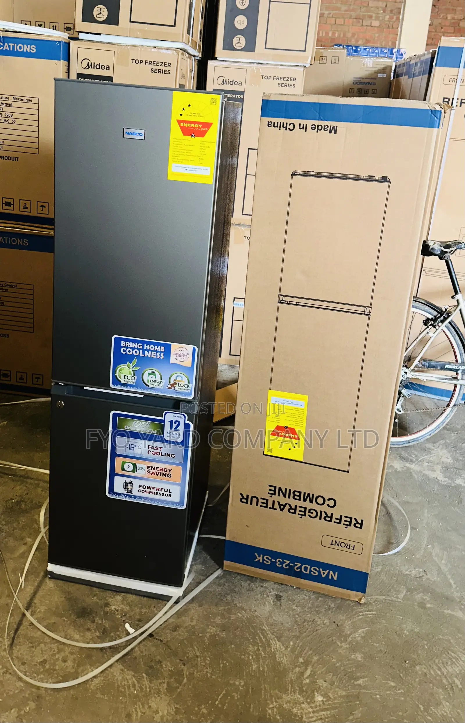 Keep Frozen With Nasco Double Door 170L Fast Cooling Refrigerator