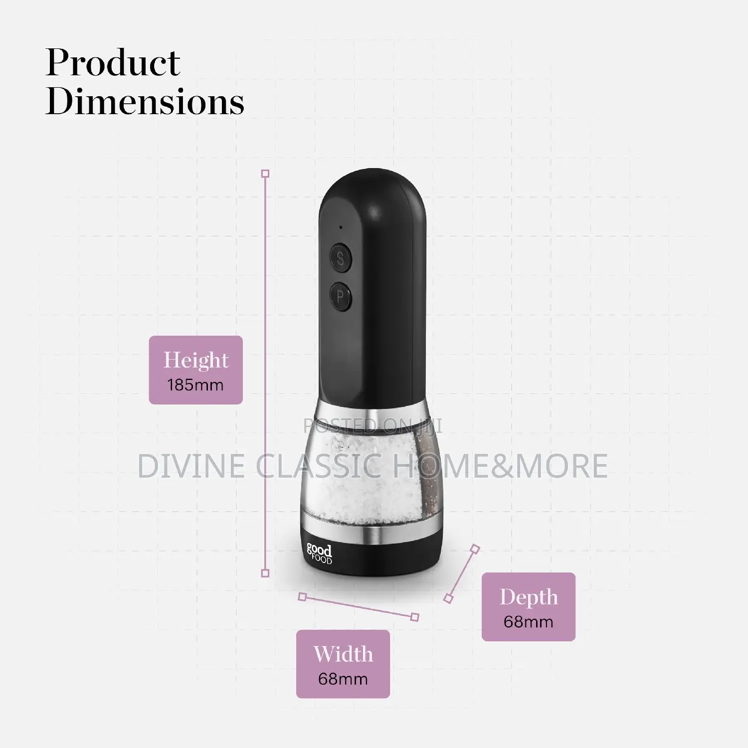 Tower Duo Rechargeable Salt and Pepper Mill