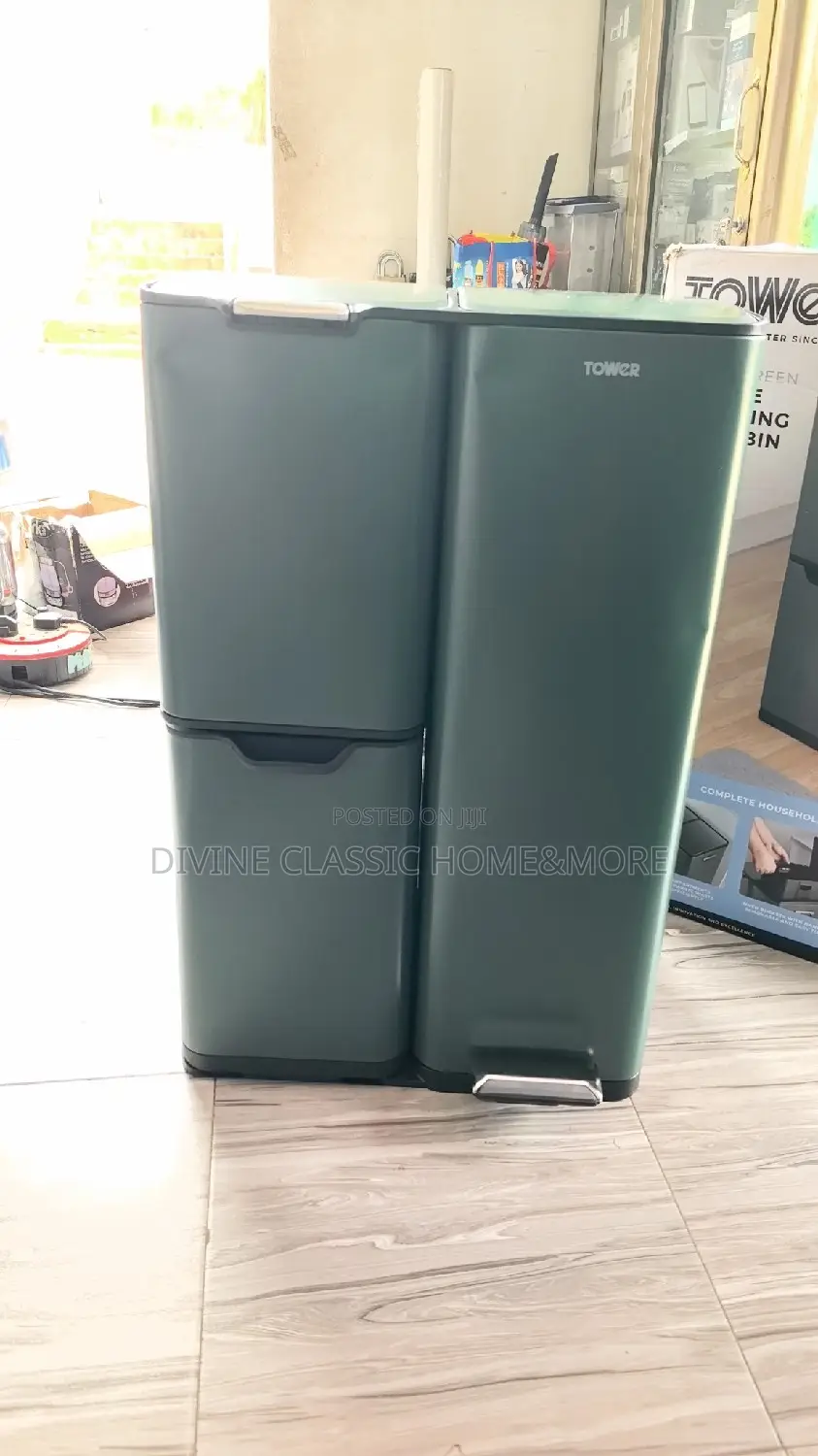 Tower 60lit Recycling Pedal Waste Bin