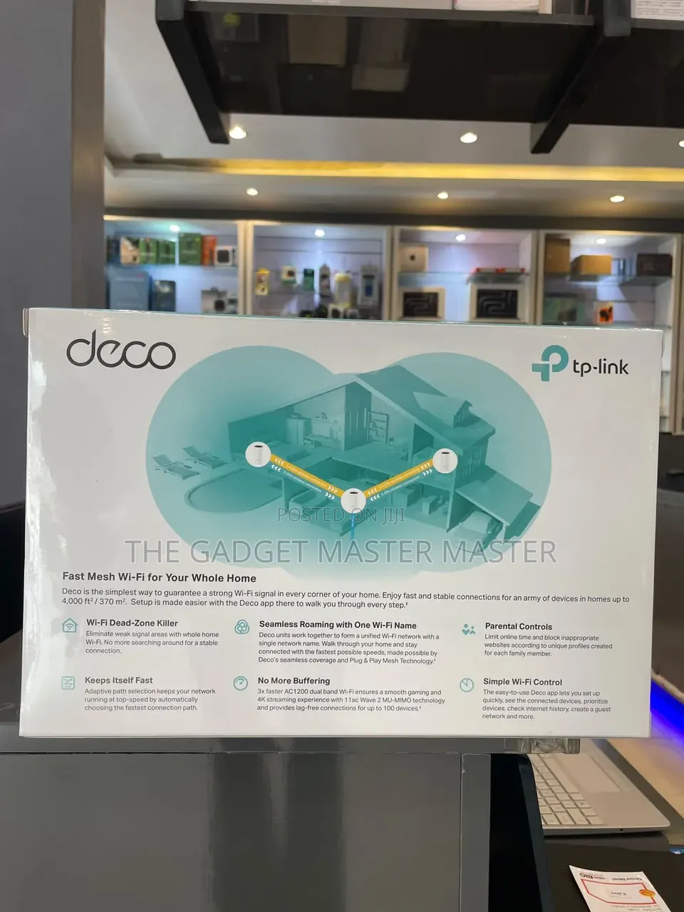 TP-Link Deco M4 Ac1200 Tri-Band Gigabit 3-Piece Mesh Wifi System